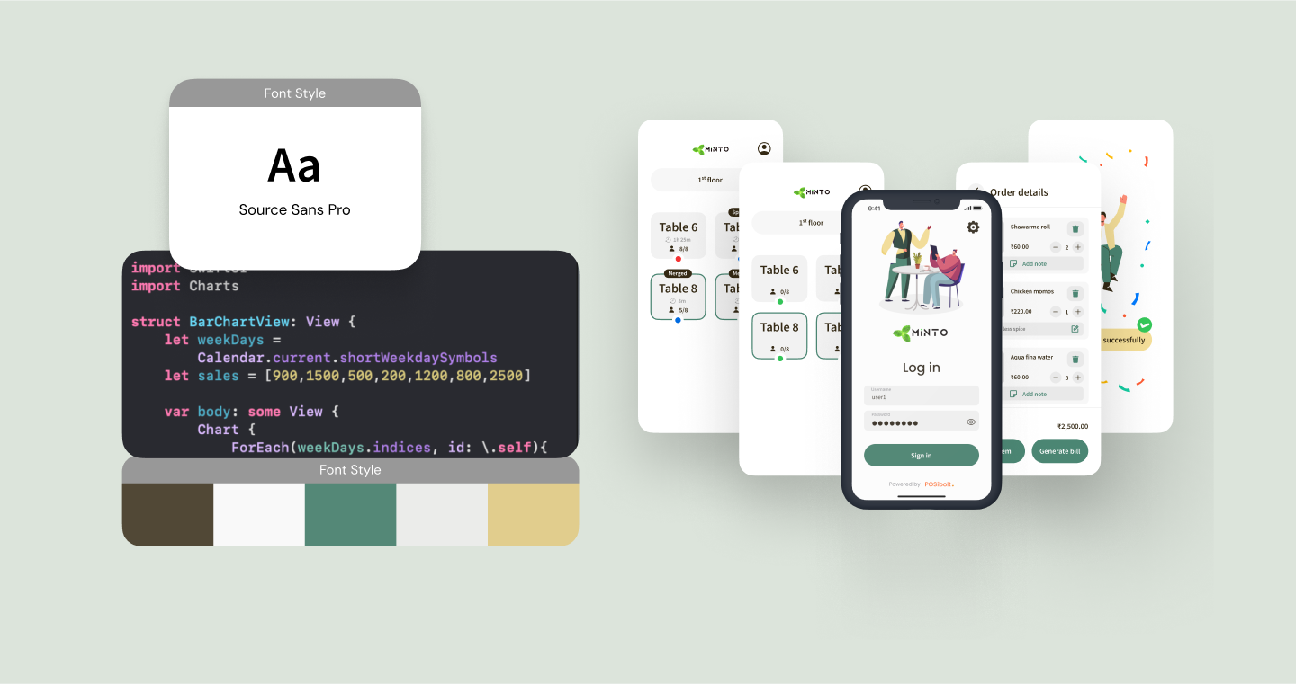 Minto Order Taking App design 1